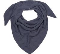 styleBREAKER Damen XXL Strick Dreieck Schal Einfarbig mit Schachbrett Strickmuster, Maxi Schal, Dreieckstuch, Warmes Winter Tuch 01020047, Farbe:Dunkelgrau