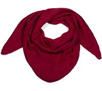 styleBREAKER Damen XXL Strick Dreieckstuch Viskose Wolle Mix, Bordeaux-Rot