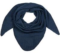 styleBREAKER Damen XXL Strick Dreieckstuch Viskose Wolle Mix, Dunkelblau
