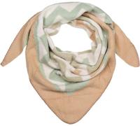 XXL-Schal STYLEBREAKER "Web Dreiecktuch Zick-Zack", Damen, beige (beige, lindgrün), Obermaterial: 60% Viskose CV. 40% Wolle WO., Modisch, Modetücher (11516837-0) beige, lindgrün