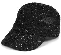 styleBREAKER "Gewebtes Baseball Cap Pailletten" 1 Stk. (93256020-0) schwarz