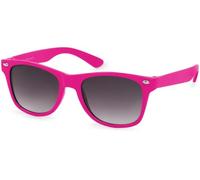 Wayfarer STYLEBREAKER "Kinder Sonnenbrille Nerd Style", Jungen, grau (gestell pink, glas grau verlauf), Modisch, Sonnenbrillen (11465610-0) gestell pink, glas grau verlauf