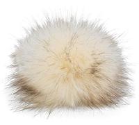 styleBREAKER Kunstfell Bommel für Mützen und Beanies, Fake Fur, Winter Fellbommel 04024161, Farbe:Creme