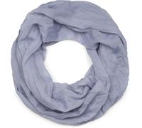 styleBREAKER leichter unifarbener Loop Schlauchschal | Sommerschal aus fließendem Material | Seidiges Halstuch für Damen & Herren | Weich, Luftig & Modisch | 77 x 46 cm, Farbe:Grau