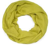 styleBREAKER leichter unifarbener Loop Schlauchschal | Sommerschal aus fließendem Material | Seidiges Halstuch für Damen & Herren | Weich, Luftig & Modisch | 77 x 46 cm, Farbe:Kiwigrün