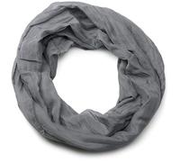 Loop STYLEBREAKER "Seidiger unifarbener Loop", Damen, grau (dunkelgrau), Obermaterial: 100% Viskose CV., Modisch, Modetücher Loop (84368902-0) dunkelgrau
