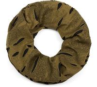 styleBREAKER Loop Schal im Destroyed Vintage used Look mit Rissen, Schlauchschal, Tuch, Unisex 01018078, Farbe:Oliv-Schwarz, Größe:Breit