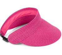 styleBREAKER "Papierstroh Visor Cap Einfarbig" 1 Stk. (55467357-0) pink