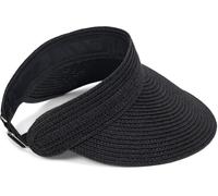 styleBREAKER "Papierstroh Visor Cap Einfarbig" 1 Stk. (59480419-0) schwarz