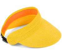 styleBREAKER "Papierstroh Visor Cap Einfarbig" 1 Stk. (95422137-0) gelb