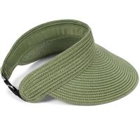 styleBREAKER "Papierstroh Visor Cap Einfarbig" 1 Stk. (67686167-0) oliv