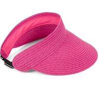 styleBREAKER "Papierstroh Visor Cap Einfarbig" 1 Stk. (55467357-0) pink