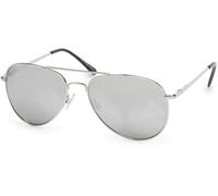 Pilotenbrille STYLEBREAKER "Piloten Sonnenbrille", Damen, silber (gestell silber, glas silber), Modisch, Sonnenbrillen (17760946-0) gestell silber, glas silber