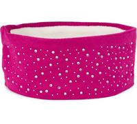 Stirnband STYLEBREAKER "Feinstrick Stirnband mit Strass", Damen, lila (himbeere), Obermaterial: 100% Viskose CV., Modisch, Mützen Stirnband (79469834-0) himbeere