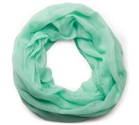 styleBREAKER unifarbener Loop Schlauchschal, weich und leicht, Unisex 01016069, Farbe:Mint