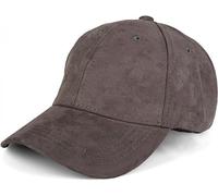 styleBREAKER Unisex 6-Panel Baseball Cap in Veloursleder Optik | Verstellbares Basecap in Wildleder Style für Damen und Herren | Soft Touch Schildkappe für Freizeit und Sport, Farbe:Grau