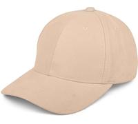 styleBREAKER Unisex 6-Panel Baseball Cap in Veloursleder Optik | Verstellbares Basecap in Wildleder Style für Damen und Herren | Soft Touch Schildkappe für Freizeit und Sport, Farbe:Creme-Beige