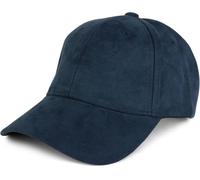 styleBREAKER Unisex 6-Panel Baseball Cap in Veloursleder Optik | Verstellbares Basecap in Wildleder Style für Damen und Herren | Soft Touch Schildkappe für Freizeit und Sport, Farbe:Navy