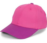 styleBREAKER Unisex Baseball Cap zweifarbig Pastell oder kräftig | 6-Panel Cap Mehrfarbig verstellbar mit Schnalle | Sommer Basecap aus Baumwolle, Farbe:Pink-Violett