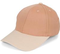 styleBREAKER Unisex Baseball Cap zweifarbig Pastell oder kräftig | 6-Panel Cap Mehrfarbig verstellbar mit Schnalle | Sommer Basecap aus Baumwolle, Farbe:Hellbraun-Beige