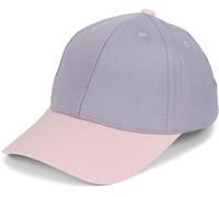 styleBREAKER Unisex Baseball Cap zweifarbig Pastell oder kräftig | 6-Panel Cap Mehrfarbig verstellbar mit Schnalle | Sommer Basecap aus Baumwolle, Farbe:Grau-Rose