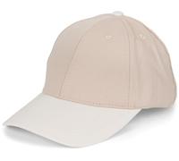 styleBREAKER Unisex Baseball Cap zweifarbig Pastell oder kräftig | 6-Panel Cap Mehrfarbig verstellbar mit Schnalle | Sommer Basecap aus Baumwolle, Farbe:Taupe-Creme