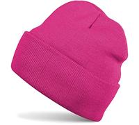 Strickmütze STYLEBREAKER "Winter Strickmütze mit Krempe", Damen, pink, Obermaterial: 100% Polyacryl PAN., Modisch, Mützen Strickmütze (93930860-0) pink