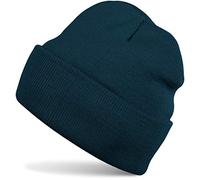 Strickmütze STYLEBREAKER "Winter Strickmütze mit Krempe", Damen, blau (petrol, blau), Obermaterial: 100% Polyacryl PAN., Modisch, Mützen Strickmütze (16794361-0) petrol, blau