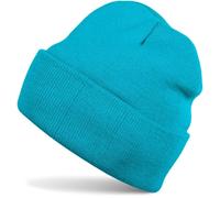 Strickmütze STYLEBREAKER "Winter Strickmütze mit Krempe", Damen, blau (türkis), Obermaterial: 100% Polyacryl PAN., Modisch, Mützen Strickmütze (93190932-0) türkis