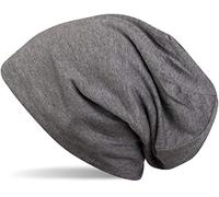 styleBREAKER Unisex Beanie Mütze Einfarbige mit Thermo-Fleece Futter, warme Winter Mütze gefüttert 04024008, Farbe:Dunkelgrau meliert