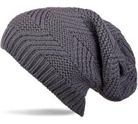 Strickmütze STYLEBREAKER "Strick Beanie Mütze mit Struktur", Damen, grau, Obermaterial: 100% Polyacryl PAN., Modisch, Mützen Strickmütze (65360140-0) grau