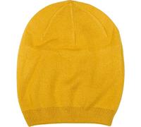Strickmütze STYLEBREAKER "Feinstrick Beanie Mütze Uni Doppellagig", Damen, gelb (curry), Obermaterial: 80% Polyacryl PAN. 20% Wolle WO., Modisch, Mützen Strickmütze (33083051-0) curry