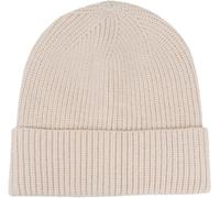 Strickmütze STYLEBREAKER "Feinstrick Beanie Mütze mit Krempe", Damen, beige, Obermaterial: 70% Viskose CV. 30% Wolle WO., Modisch, Mützen Strickmütze (90649429-0) beige