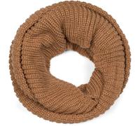 Strickschal STYLEBREAKER "Unifarbener Feinstrick Loop", Damen, braun (camel), Obermaterial: 100% Polyacryl PAN., Modisch, Modetücher (59849961-0) camel