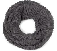 Strickschal STYLEBREAKER "Unifarbener Feinstrick Loop", Damen, grau (dunkelgrau), Obermaterial: 100% Polyacryl PAN., Modisch, Modetücher (43759665-0) dunkelgrau