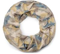 styleBREAKER Unisex Loop Schal Camouflage Destroyed 82x37cm, Gelb-Bunt