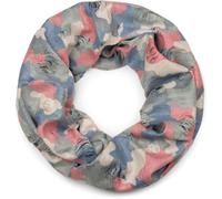 Loop STYLEBREAKER "Destroyed Loop mit Camouflage Muster", Damen, rot (rot, grün, blau), Obermaterial: 50% Viskose CV. 50% Polyester PES., Modisch, Modetücher Loop (47229127-0) rot, grün, blau