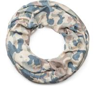 Loop STYLEBREAKER "Destroyed Loop mit Camouflage Muster", Damen, braun (braun, beige, grün, blau), Obermaterial: 50% Viskose CV. 50% Polyester PES., Modisch, Modetücher Loop (65081534-0) braun, beige,