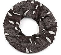 styleBREAKER Unisex Loop Schal Destroyed used 80x37cm, Dunkelbraun
