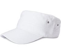 styleBREAKER "Cap im Military Stil" 1 Stk. (92285437-0) weiß