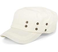 styleBREAKER Unisex Military Cap im Destroyed Vintage Look | verstellbares Army Cap aus Baumwolle | Used Look Schirmmütze für Herren und Damen, Farbe:Beige