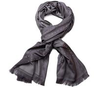 styleBREAKER Unisex Schal Quadrate Muster Viskose 185x53cm, Grau