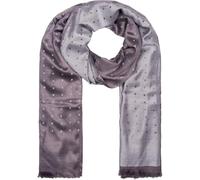 styleBREAKER Unisex Schal Quadrate Muster Viskose 185x53cm, Taupe-Grau