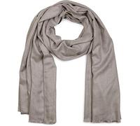 Schal STYLEBREAKER "Unifarbener Schal mit Fransen", Damen, grau, Obermaterial: 100% Viskose CV., Modisch, Modetücher Schal (92107121-0) grau