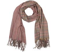 styleBREAKER Unisex Schal XXL Tartan Plaid Karo 71x188cm, Rosa