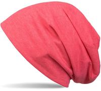 Beanie STYLEBREAKER "Uni Slouch Beanie Mütze", Herren, rot (koralle), Obermaterial: 65% Baumwolle CO. 35% Polyester PES., Modisch, Mützen Beanie (44379626-0) koralle