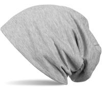 Beanie STYLEBREAKER "Uni Slouch Beanie Mütze", Herren, grau (grau meliert), Obermaterial: 65% Baumwolle CO. 35% Polyester PES., Modisch, Mützen Beanie (50983436-0) grau meliert
