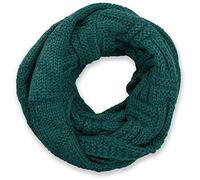 Strickschal STYLEBREAKER "Strick Loop mit Gitter und Rippenmuster", Damen, blau (petrol), Obermaterial: 100% Viskose CV., Modisch, Modetücher (61668816-0) petrol