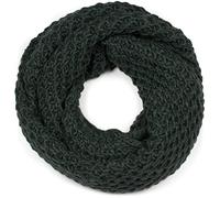Strickschal STYLEBREAKER "Grobstrick Loop Schal", Damen, grün (dunkelgrün), Obermaterial: 10% Viskose CV. 80% Polyacryl PAN. 10% Wolle WO., Modisch, Modetücher (19227130-0) dunkelgrün