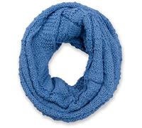 Strickschal STYLEBREAKER "Strick Loop mit Karomuster", Damen, blau, Obermaterial: 100% Viskose CV., Modisch, Modetücher (71360524-0) blau